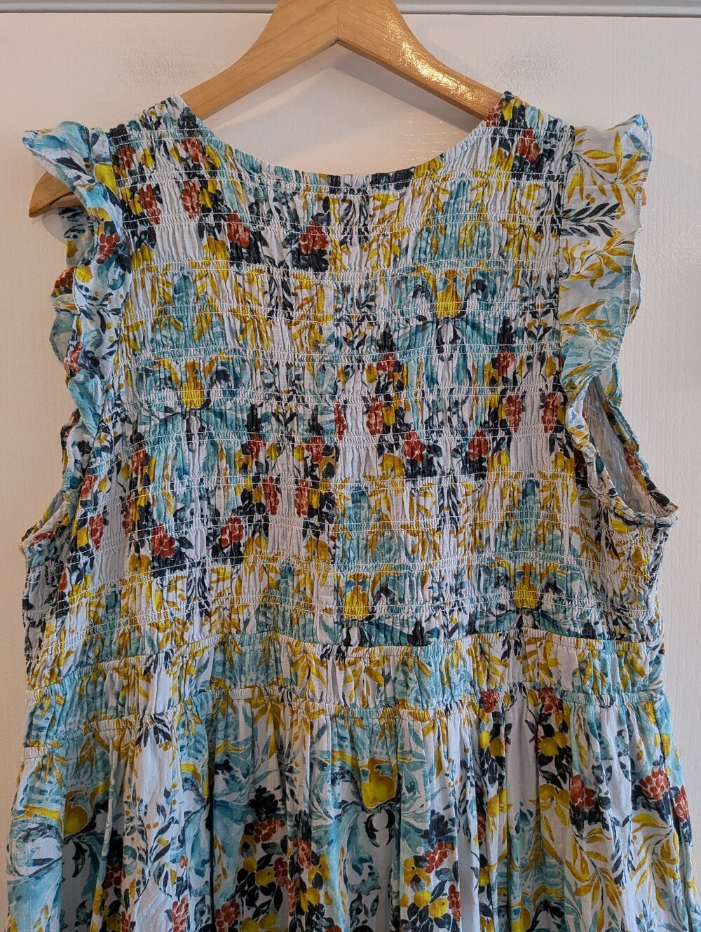 Anthropologie Peregrine Midi‎ Dress Floral Tiered Bohemian Cottagecore Size 2X - Picture 10 of 15